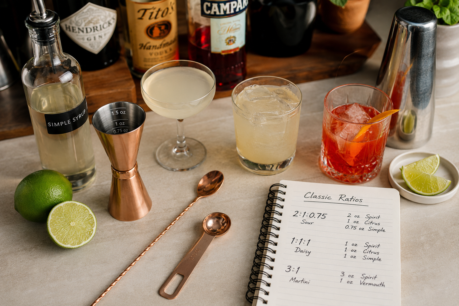 Cocktail Ratios & Proportions